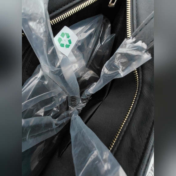 Loulu Black and White Striped Tote Bag - Picture 7 of 8